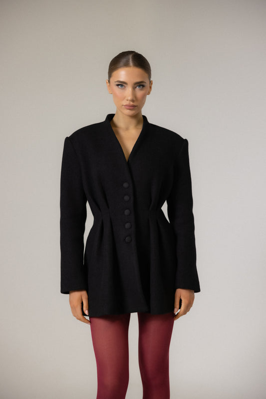 KAMILAH SCRUCTURED WOOL BLAZER
