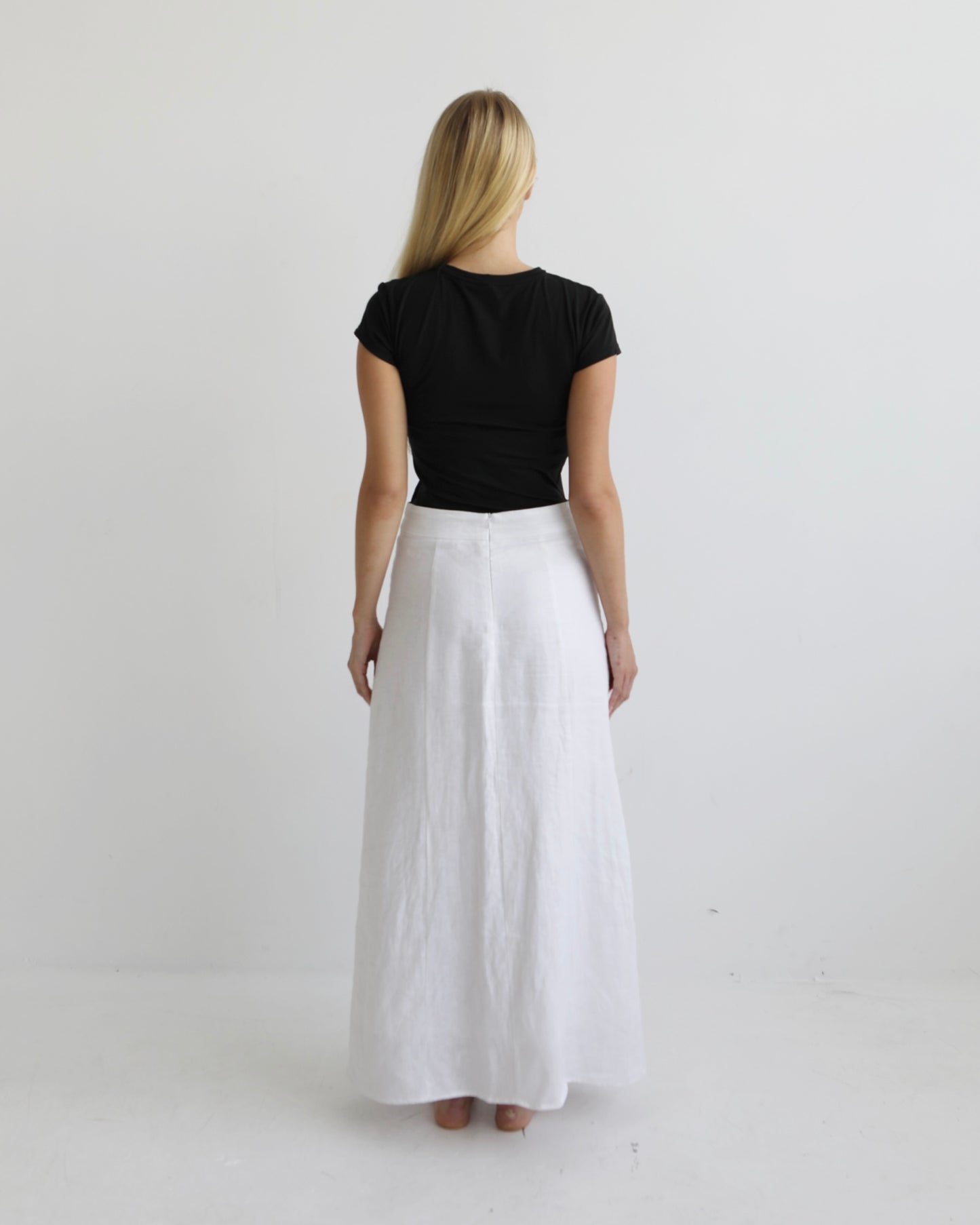 ALAIIA LINEN SKIRT
