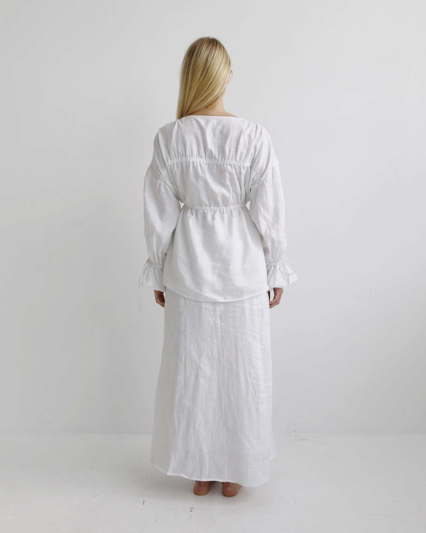 ALAIIA LINEN TOP