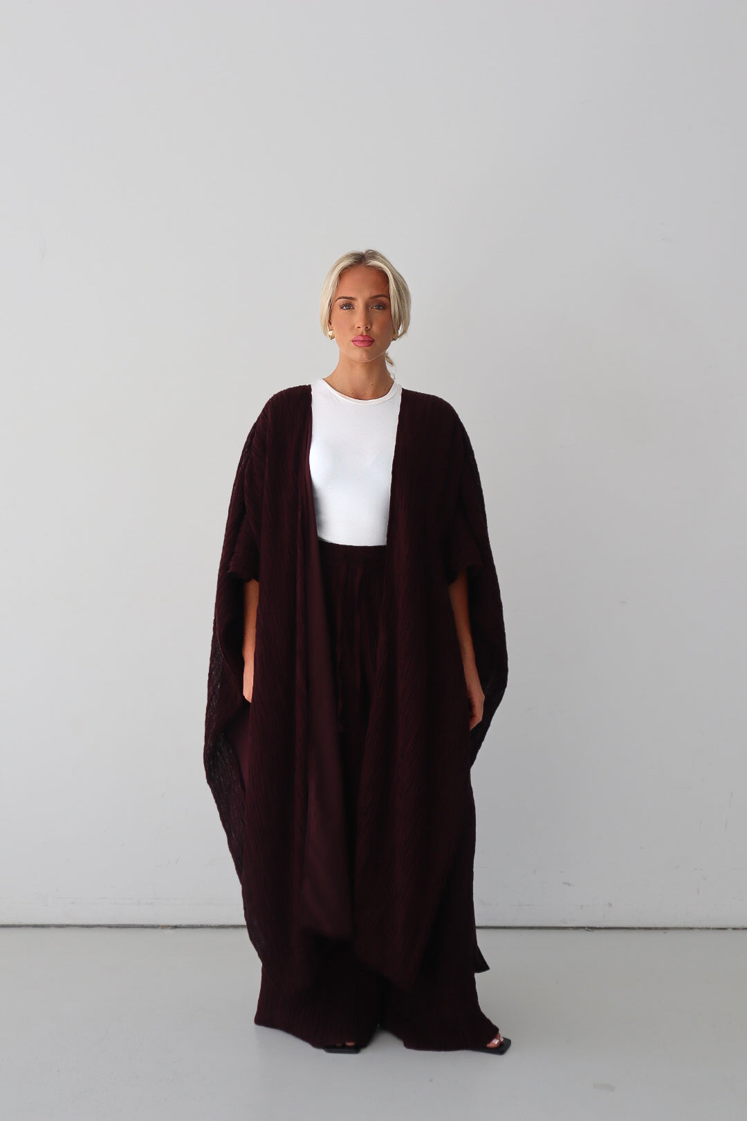 ILAYDA CAPE - MAHOGANY