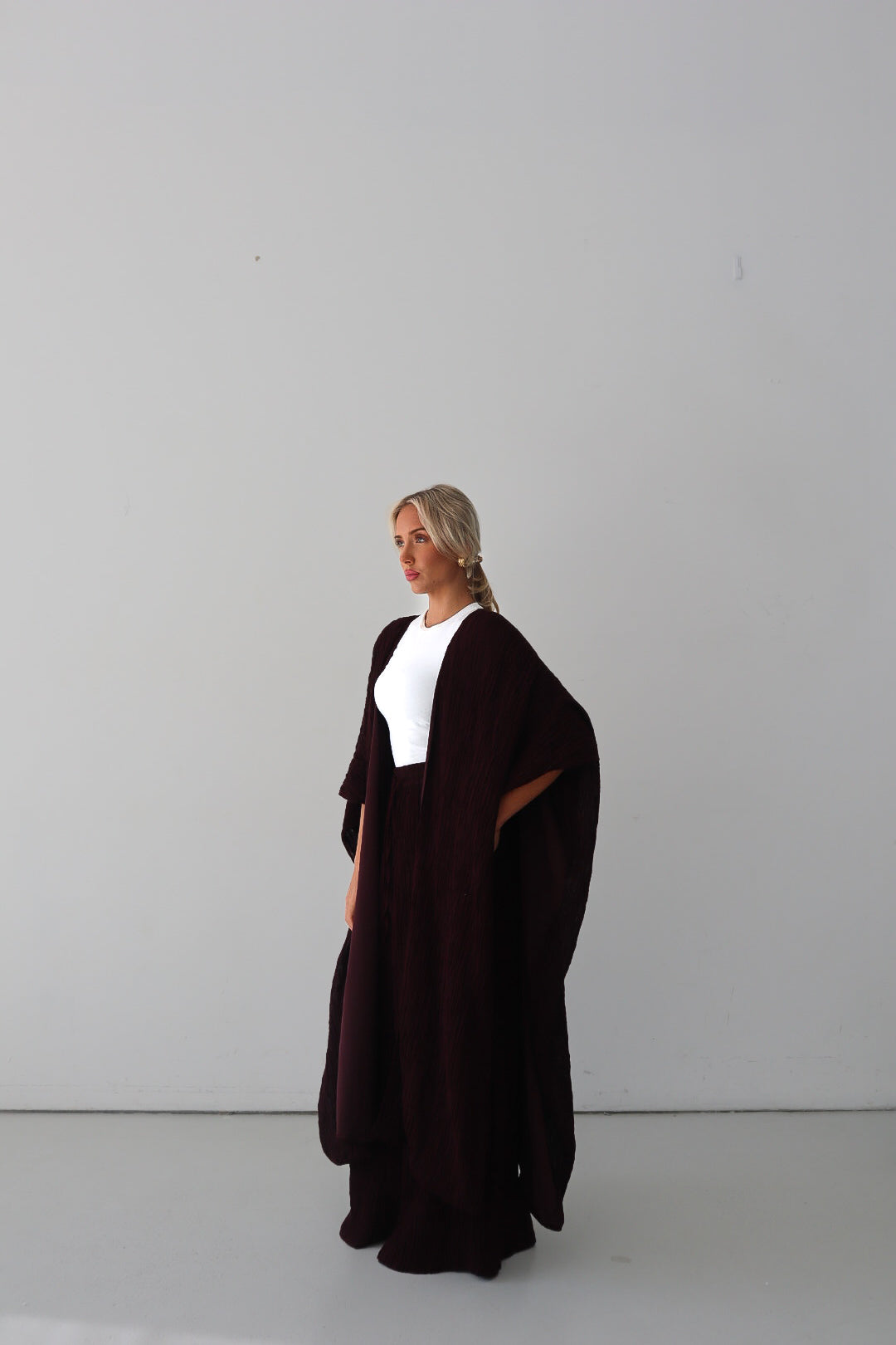 ILAYDA CAPE - MAHOGANY