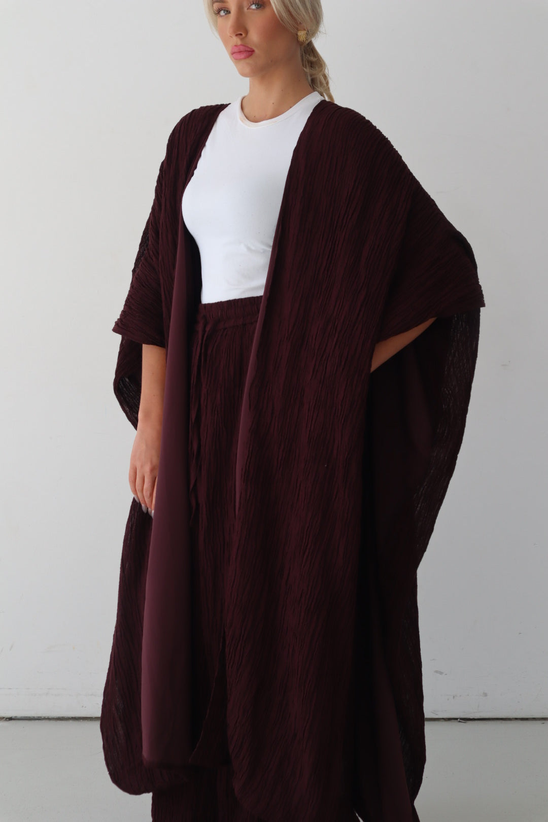 ILAYDA CAPE - MAHOGANY