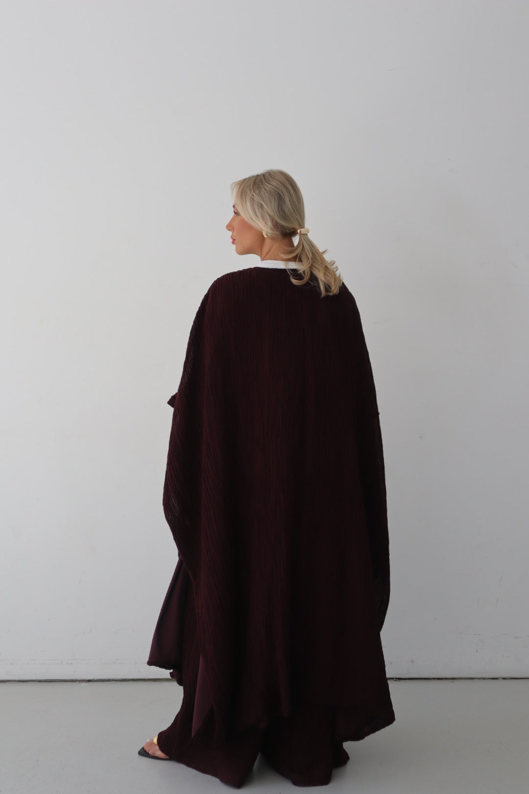 ILAYDA CAPE - MAHOGANY