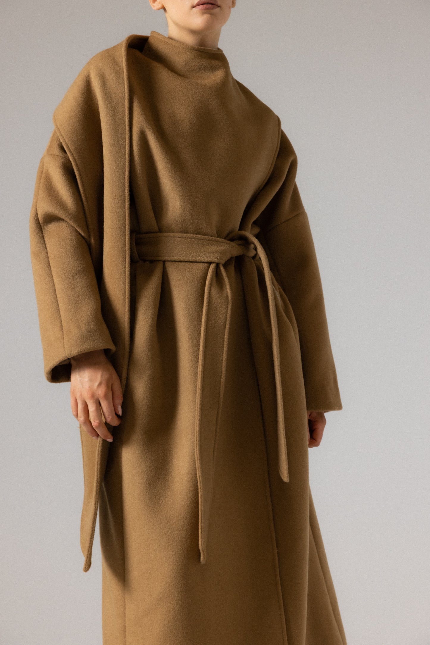 YASEMIN MAXI WRAP COAT