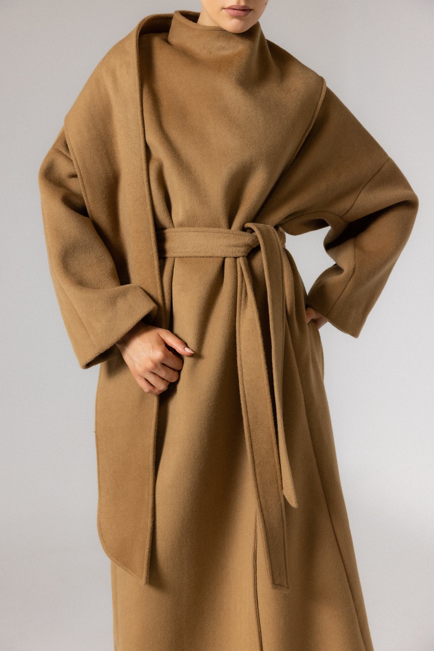 YASEMIN MAXI WRAP COAT