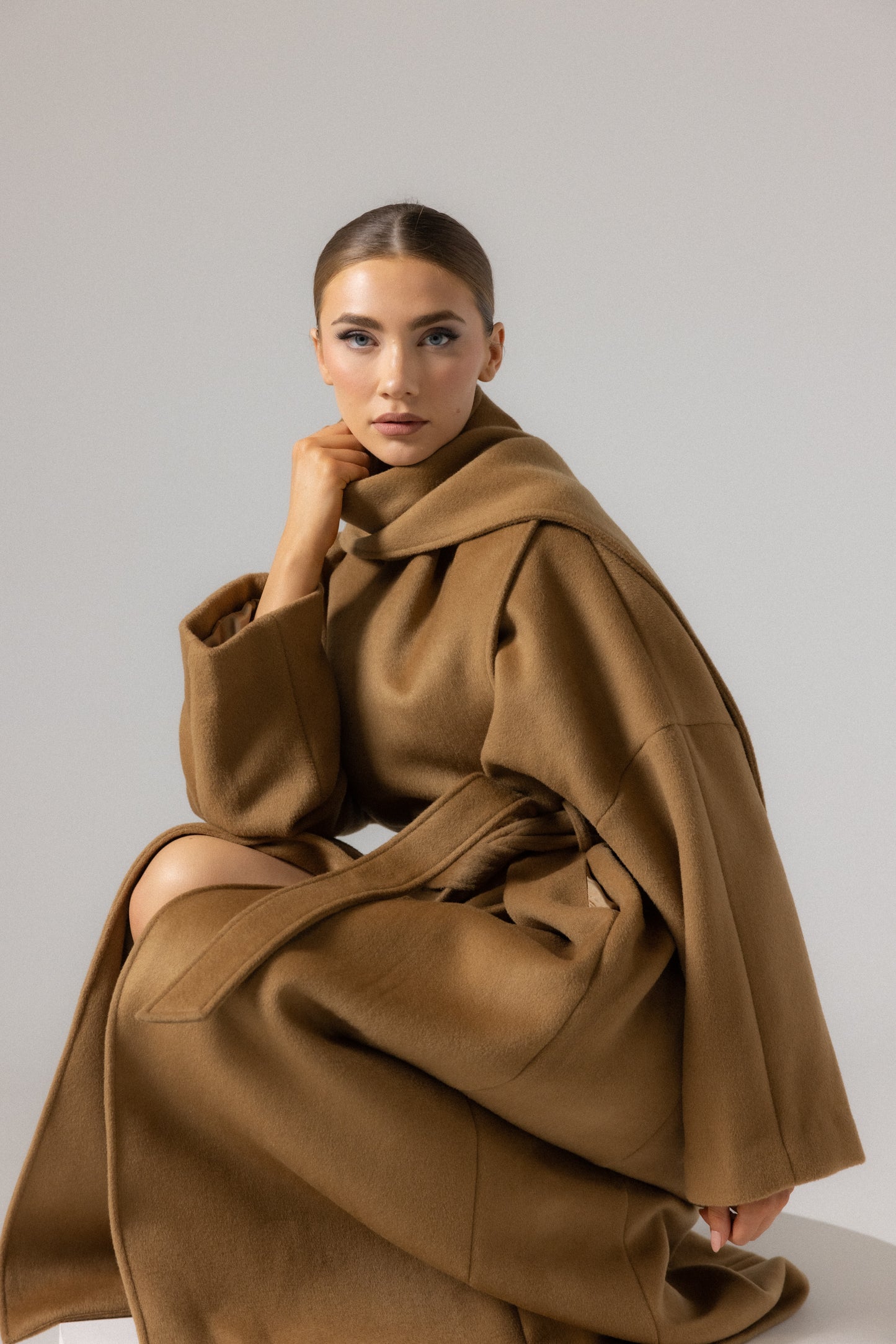 YASEMIN MAXI WRAP COAT