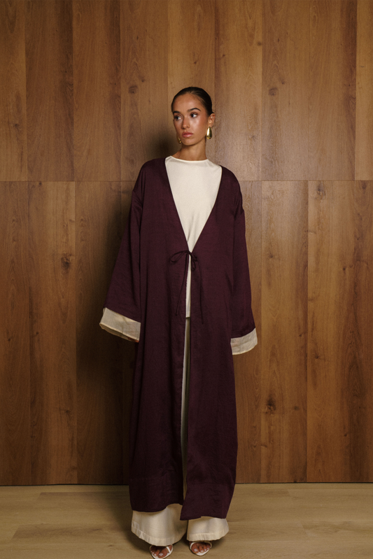 AURI KIMONO - PLUM