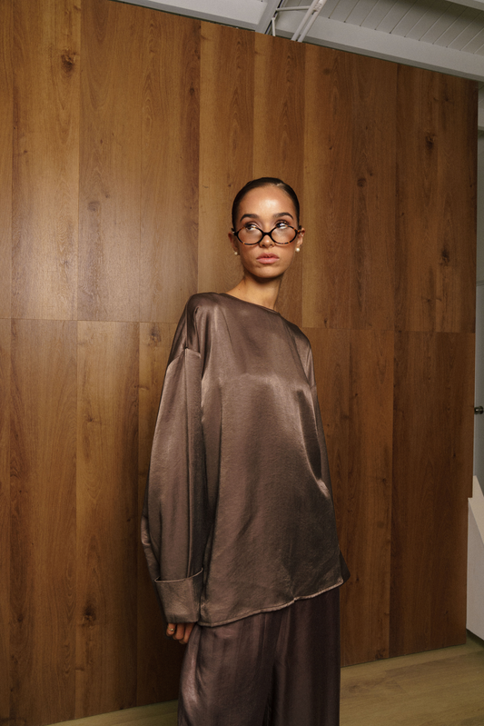 CEIL SHIRT TENCEL - MOCHA