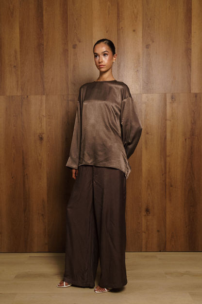 CEIL SHIRT TENCEL - MOCHA