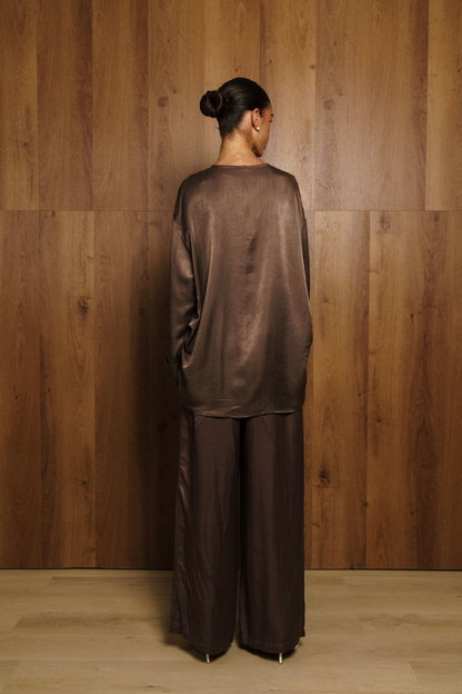 CEIL SHIRT TENCEL - MOCHA