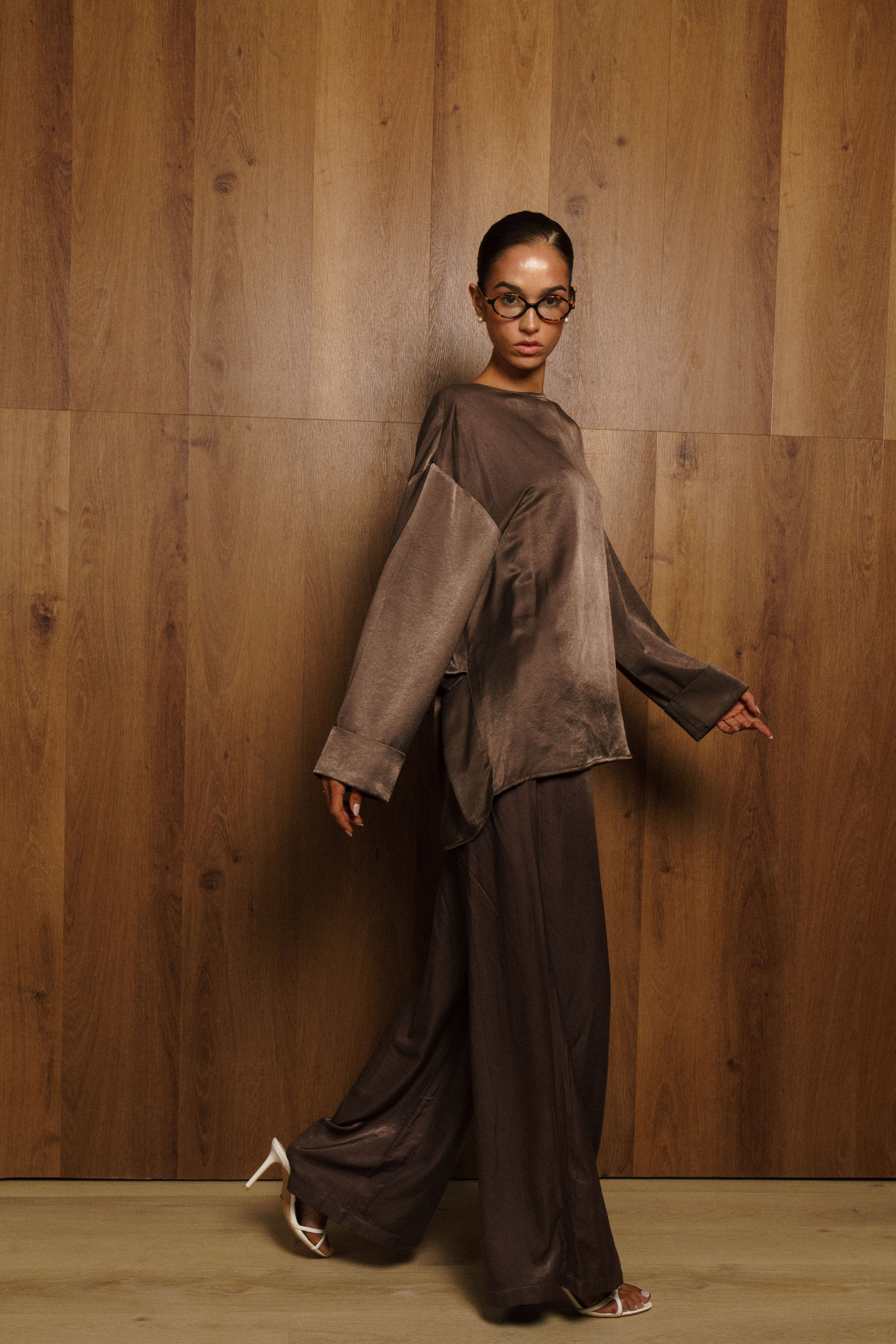 CEIL SHIRT TENCEL - MOCHA