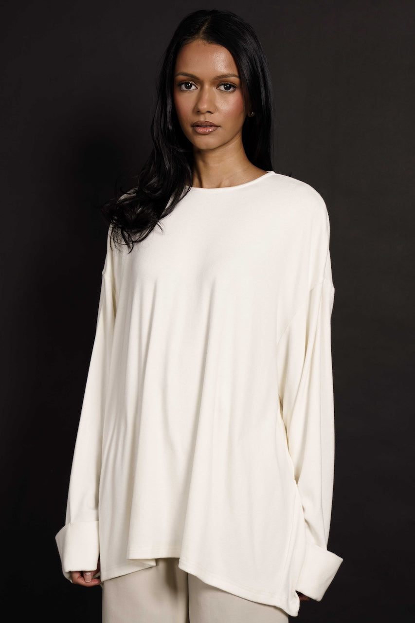 SIENA RELAXED TOP - WHITE