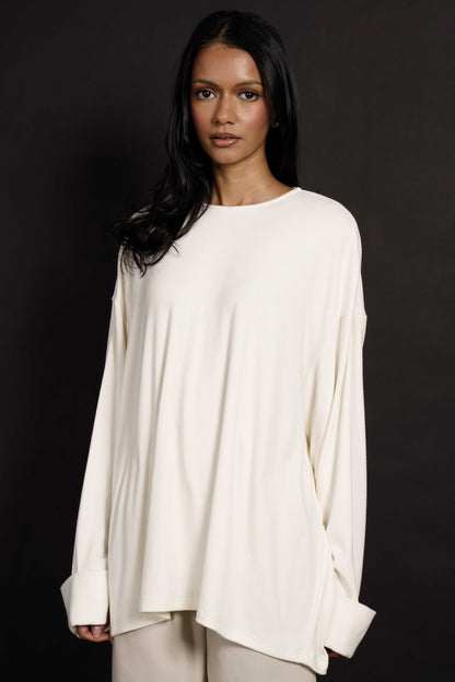 SIENA RELAXED TOP - WHITE