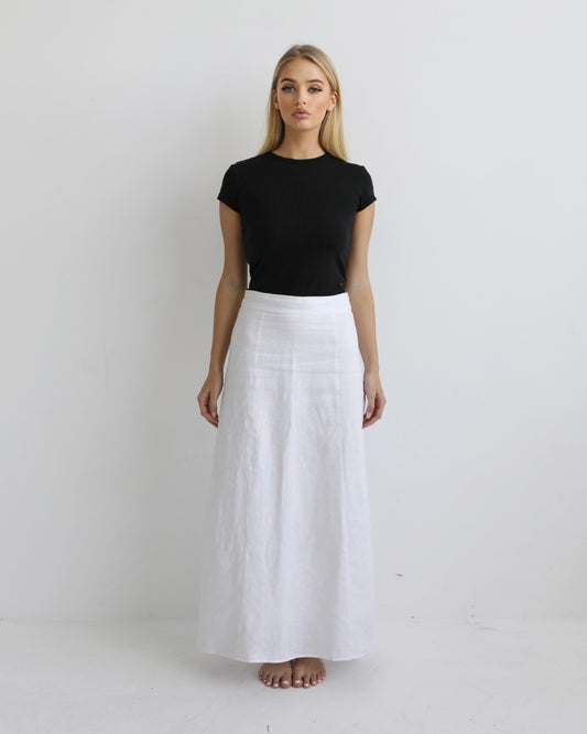ALAIIA LINEN SKIRT